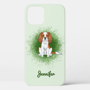 Blenheim Cavalier King Charles Spaniel auf grünem  Case-Mate iPhone Hülle