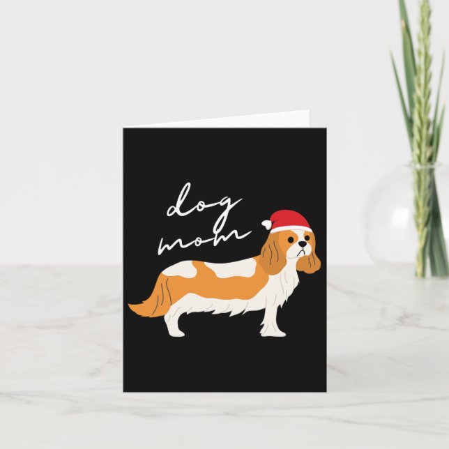 Blenheim Cavalier King Charles Spaniel Dog Mama Ch Karte (Vorderseite)
