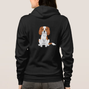 Blenheim Cavalier King Charles Spaniel Dog Sitzen Hoodie