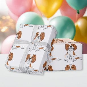 Blenheim Cavalier King Charles Spaniel Pattern Geschenkpapier
