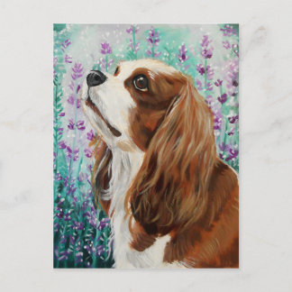 Blenheim Cavalier King Charles Spaniel Postkarte