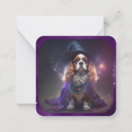 Blenheim Cavalier King Charles Wizard Mitteilungskarte