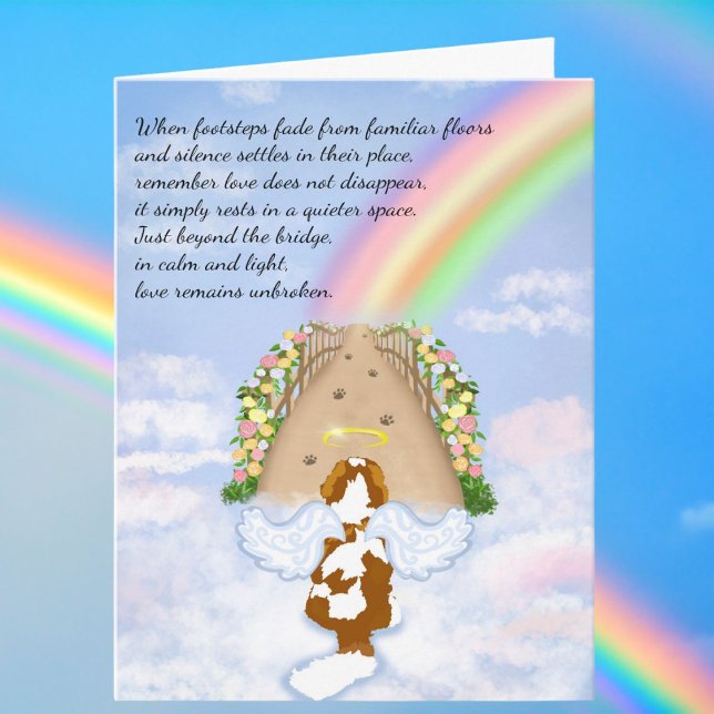 Blenheim Cavalier Regenbogenwolken-Brücke Mitgefüh Karte (Von Creator hochgeladen)