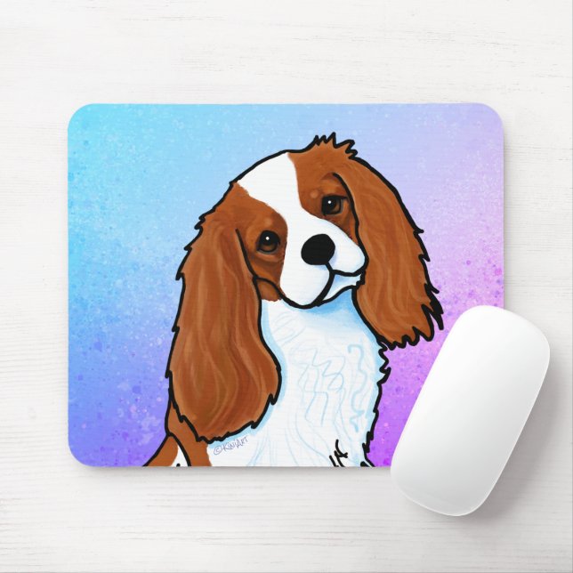 Blenheim Cavalier Spaniel Dog Mousepad (Mit Mouse)