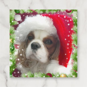 Blenheim Cavalier Spaniel Holiday Gift Tag Geschenkanhänger