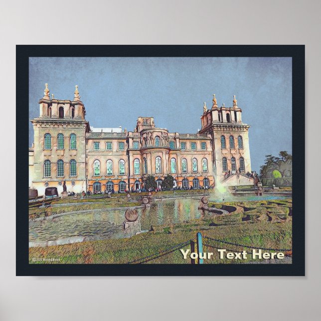 Blenheim Palace - Vintag Poster (Vorne)