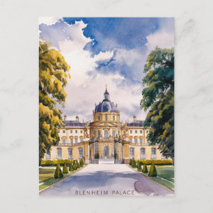 Blenheim-Palast Aquarellmalerei Postkarte