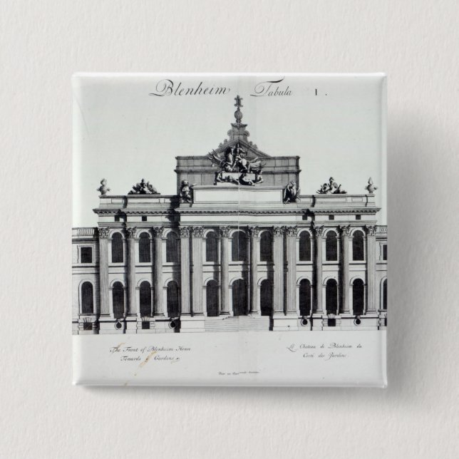 Blenheim Palast Button (Vorderseite)