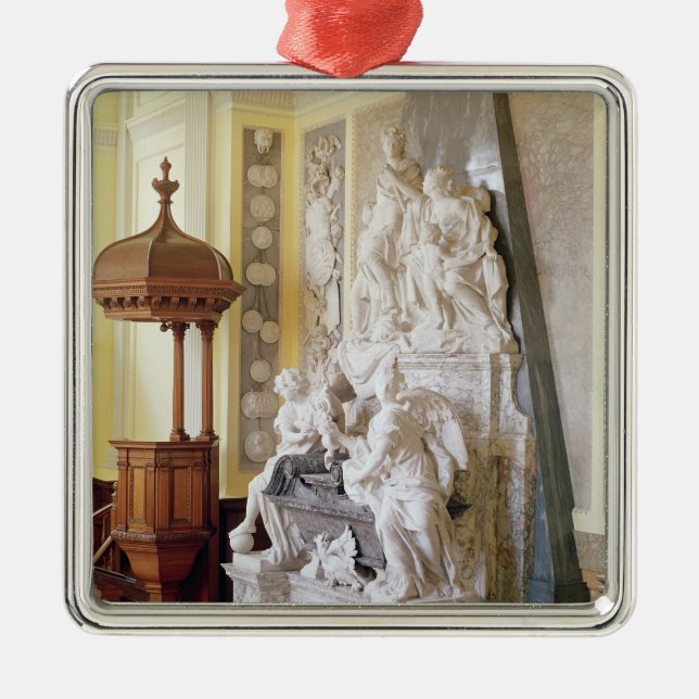 Blenheim Palast, die Kapelle, c.1705 Silbernes Ornament (Vorne)