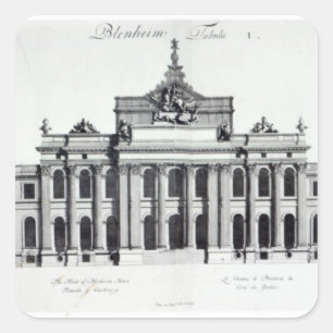 Blenheim Palast Quadratischer Aufkleber