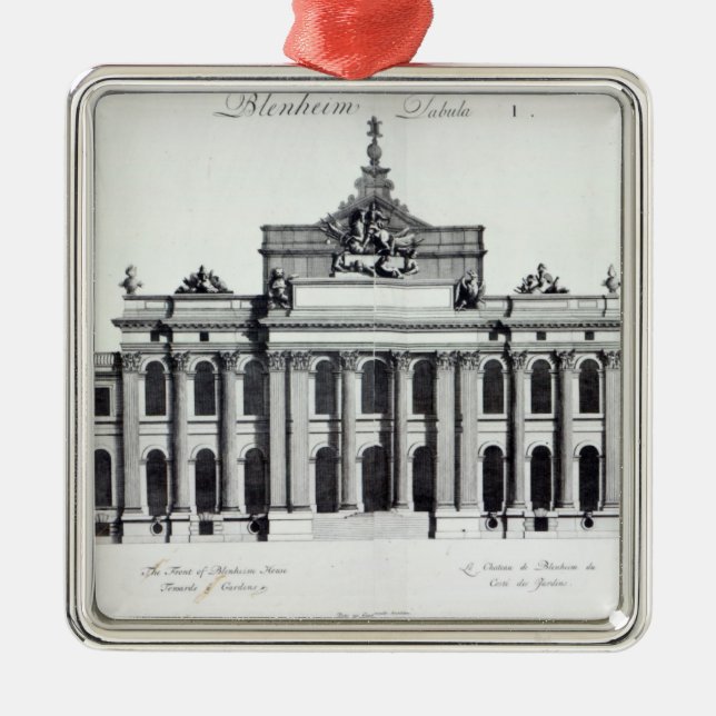 Blenheim Palast Silbernes Ornament (Vorne)