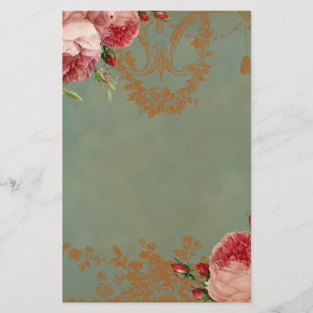 Blenheim-Rose Briefpapier (Vorderseite)