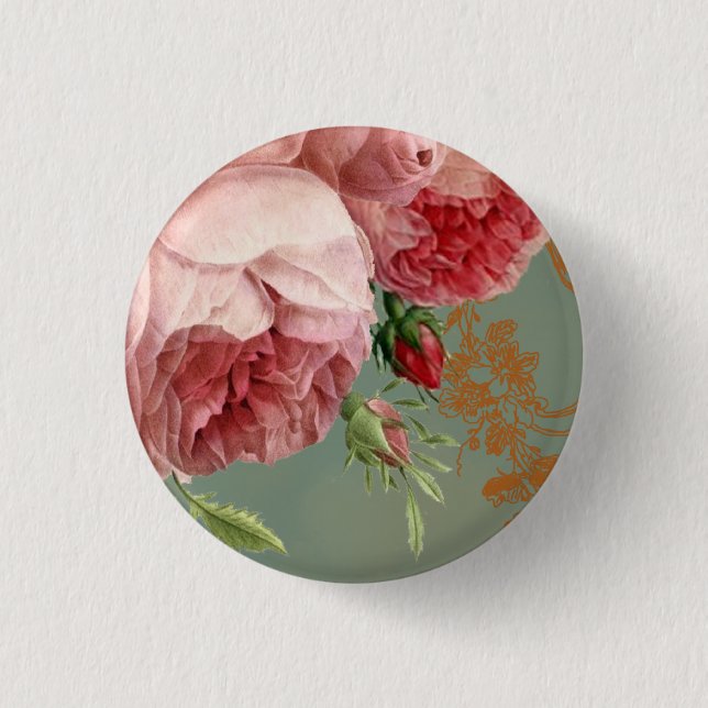 Blenheim Rose Button (Vorderseite)