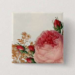Blenheim Rose - Summer Sky - Button