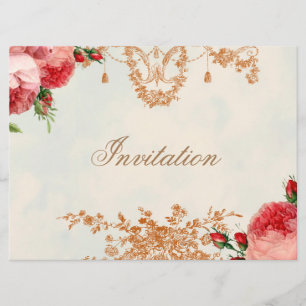 Blenheim Rose - Summer Sky Landschaft Einladung