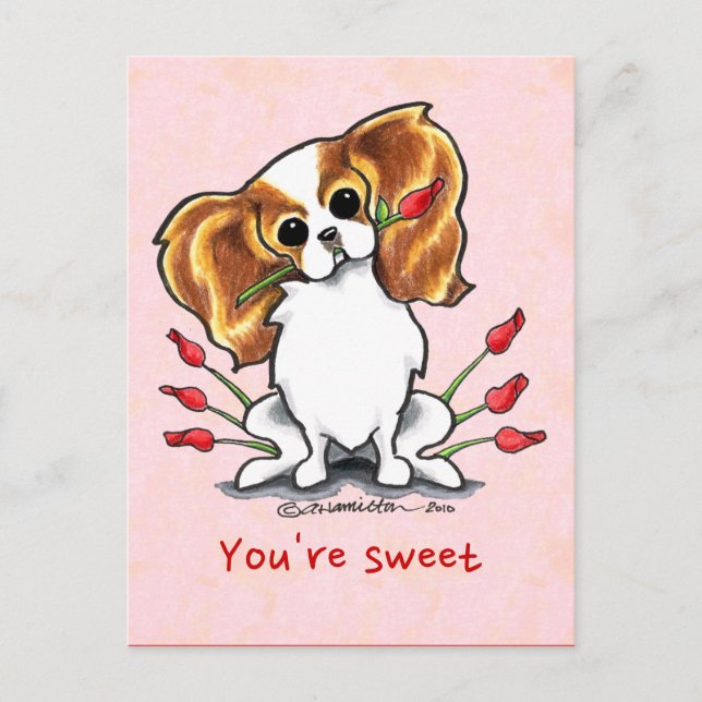 Blenheim Sweetheart Personalisiert Postkarte (Vorderseite)