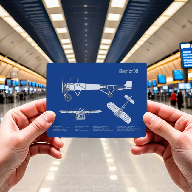 Bleriot XI - Flugzeugkonzeption Zeichnend Pläne AB Postkarte (Von Creator hochgeladen)