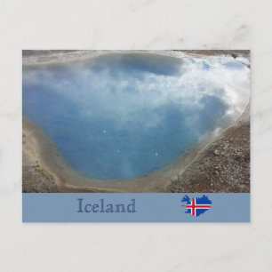 Blesi Hot Spring, Haukadalur, Island Postkarte