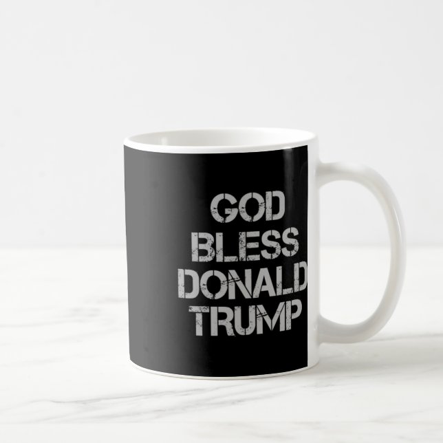 Bless Donald Trump T Shirt Kaffeetasse (Rechts)