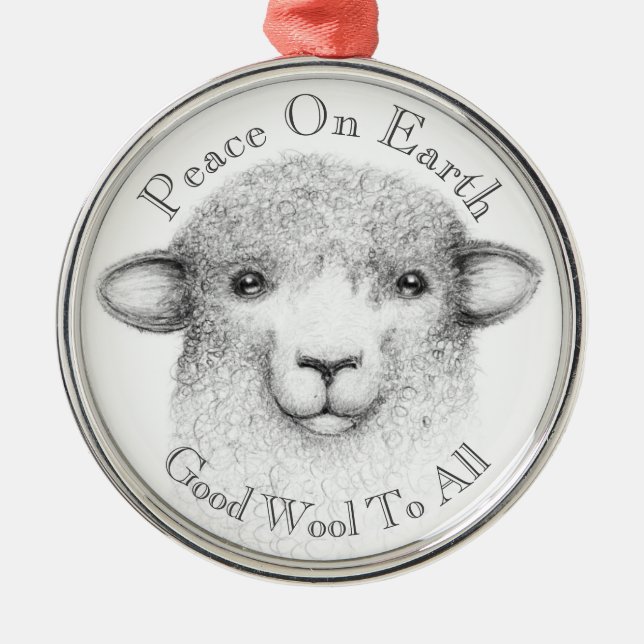 Bless Ewe Ornament - Romney Lamb (Vorne)