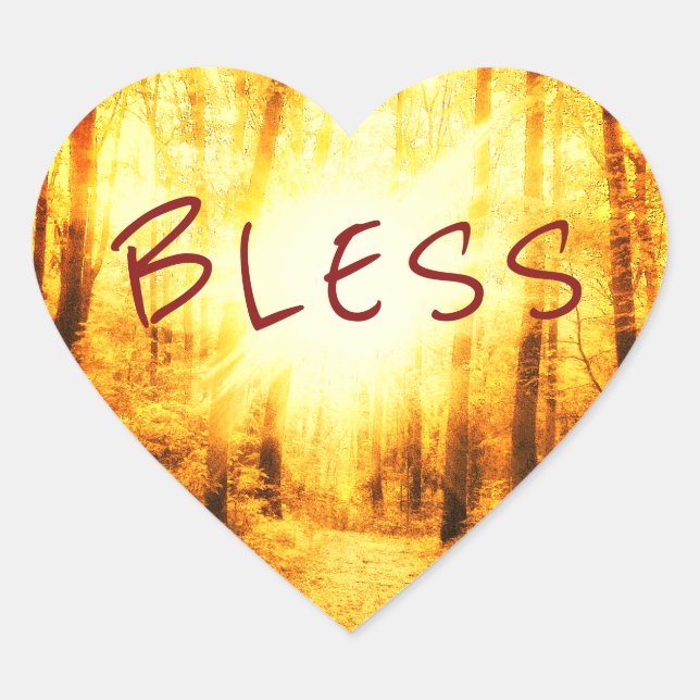 BLESS HEART SUN STICKER (Vorderseite)