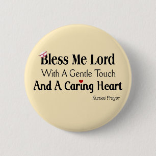 Bless Me Lord Nurses Gebet Button
