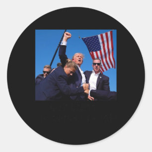 Bless Präsident Trump Runder Aufkleber