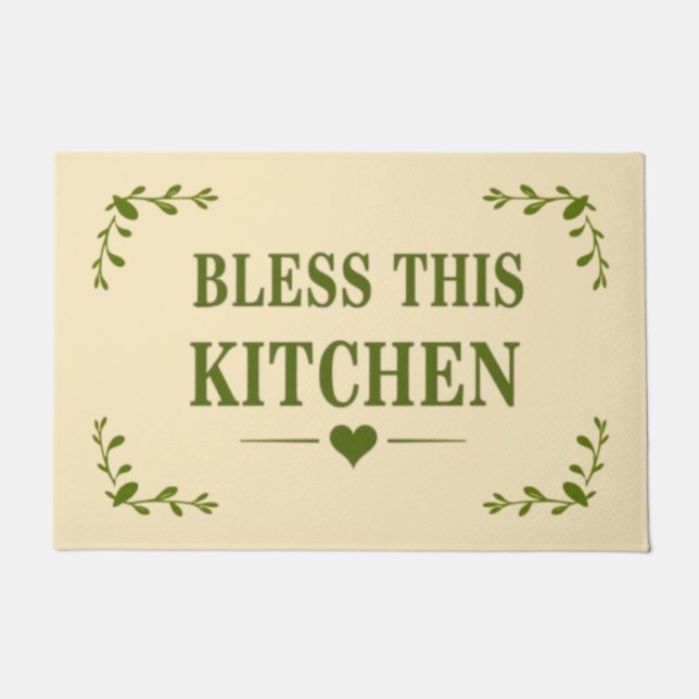 Bless This Kitchen Fußmatte (Vorderseite)