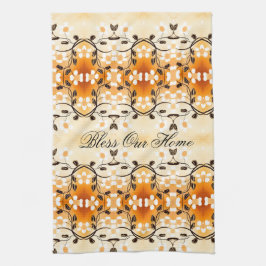 Bless unser Zuhause-Blumenteppichhandtuch Küchentuch