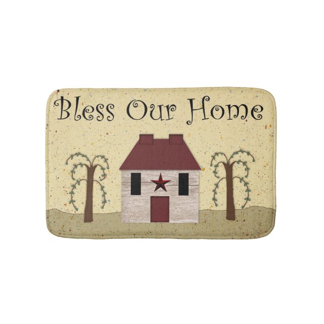 Bless unsere Zuhause Bath Mat Badematte (Vorderseite)