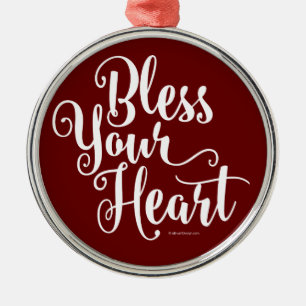 Bless Your Heart Metal Ornament Aus Metall