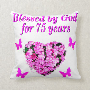 BLESSED 75. GEBURTSTAG KISSEN