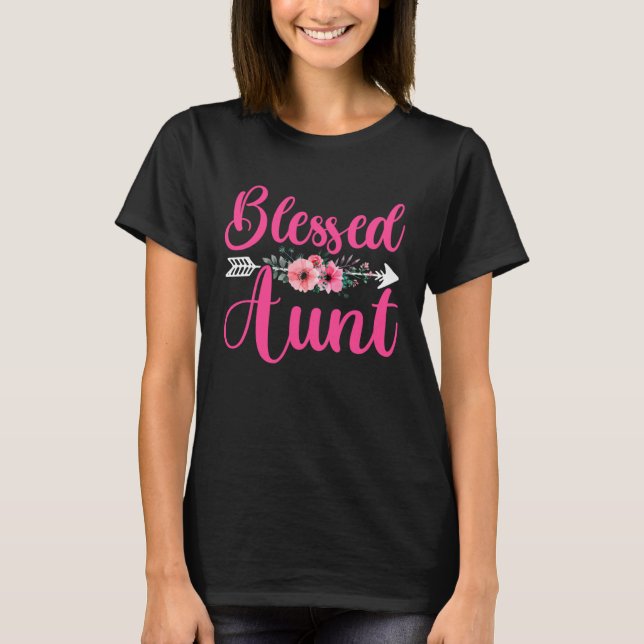 Blessed Aunt  Mother s Day Blessed Auntie Sister M T-Shirt (Vorderseite)
