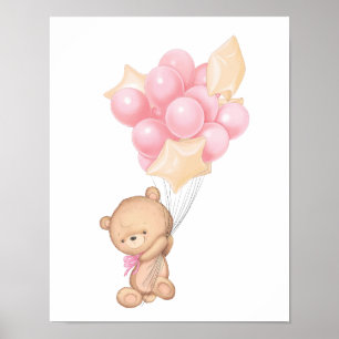 Blessed Baby Girl Nursery Poster