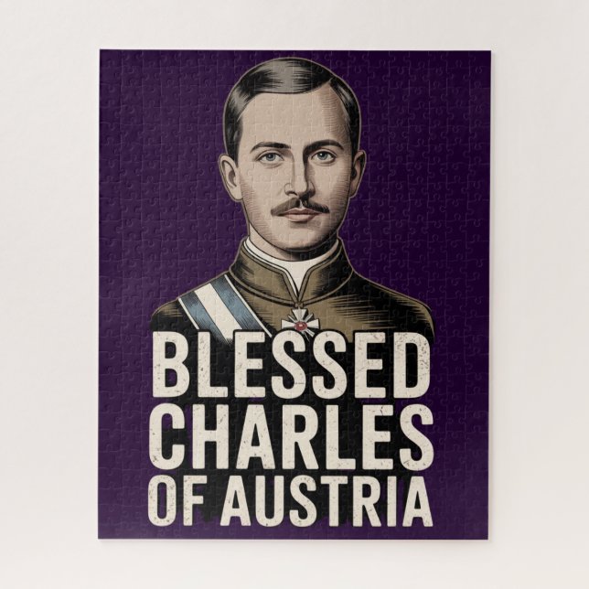 Blessed Charles of Austria Karl Emperor Catholic Puzzle (Vertikal)