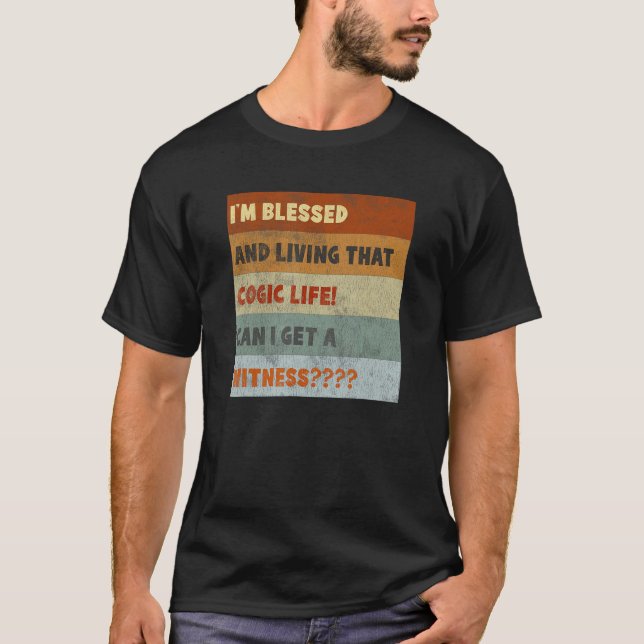 Blessed COGIC Life Retro T-Shirt (Vorderseite)