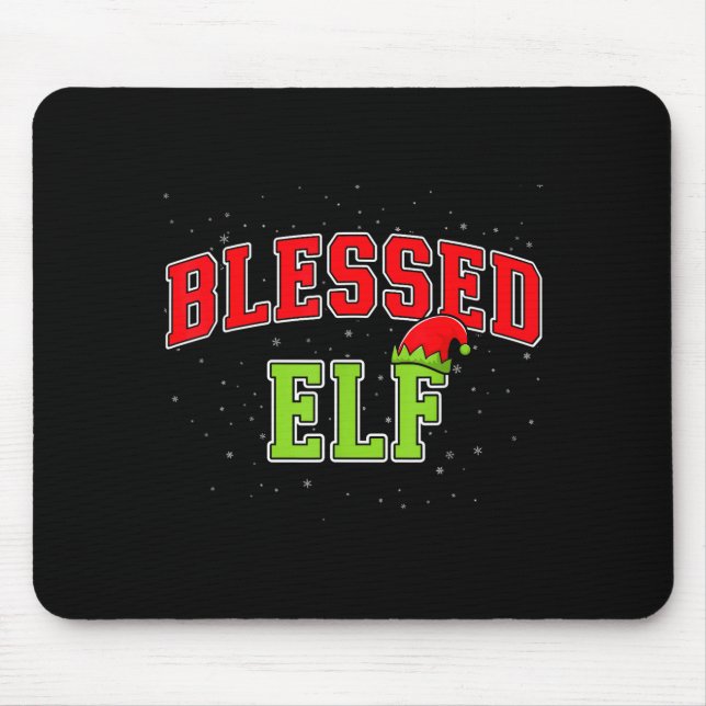 Blessed Elf Christmas Family Matching Group Xmas  Mousepad (Vorne)