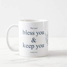 Blessed Floral Christian Wall Art Kaffeetasse