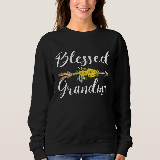 Blessed Grandma  For Women Cute Mother s Day Sweatshirt (Vorderseite)