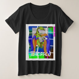 Blessed Hijab Art Große Größe T-Shirt