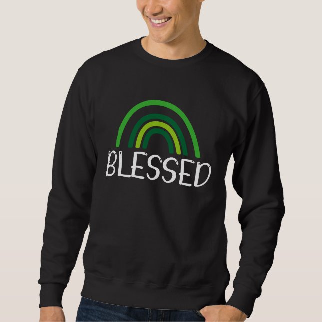Blessed Irish Saint Patrick's Day Paddy's Day Gree Sweatshirt (Vorderseite)