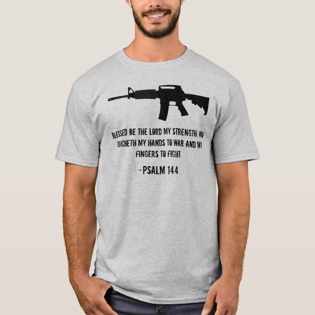 Blessed ist der Lord meine Stärke… T-Shirt (Vorderseite)