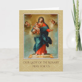 BLESSED JUNGFRAU MARY JESUS HOLY ROSARY KARTE
