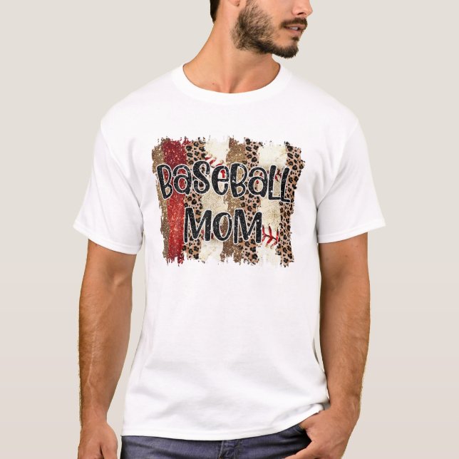 Blessed Leopard Print Baseball T-Shirt (Vorderseite)