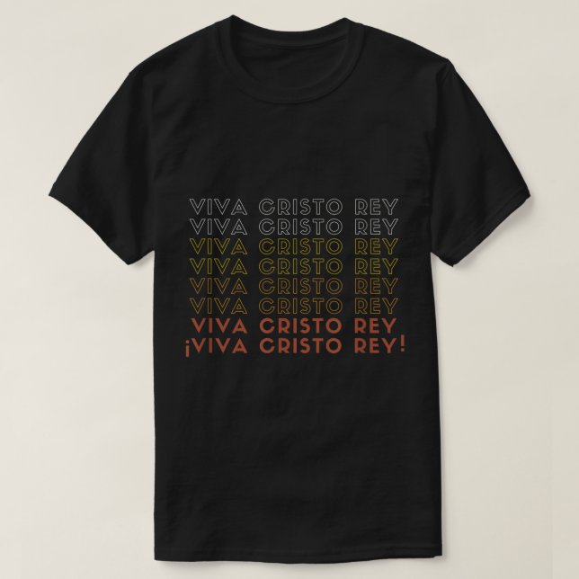 Blessed Miguel Pro Viva Cristo Rey Mexican Catholi T-Shirt (Design vorne)