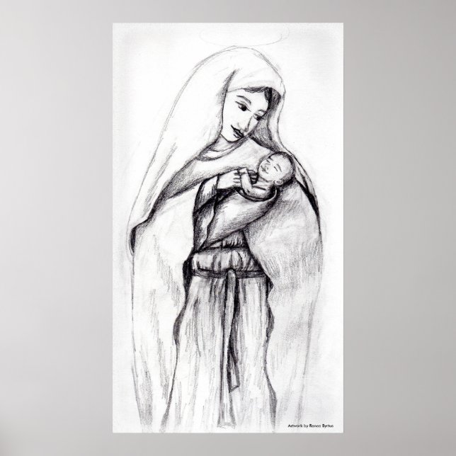 Blessed Mother and Child Poster (Vorne)