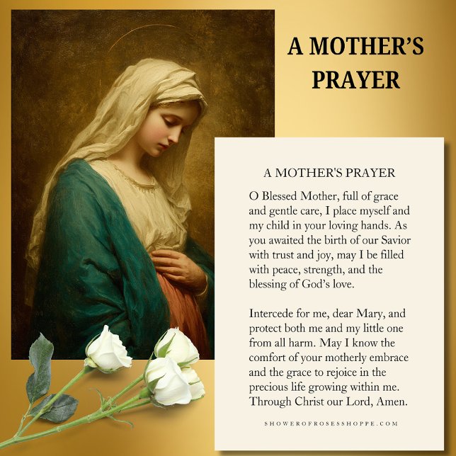 Blessed Mother Prayer Card for Expectant Mothers  Begleitkarte (Von Creator hochgeladen)