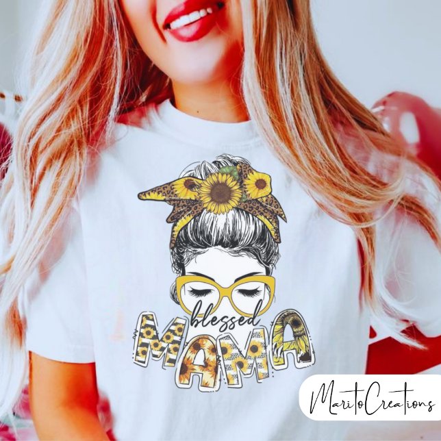  blessed mum t-shirt to celebrate mother's day (Von Creator hochgeladen)