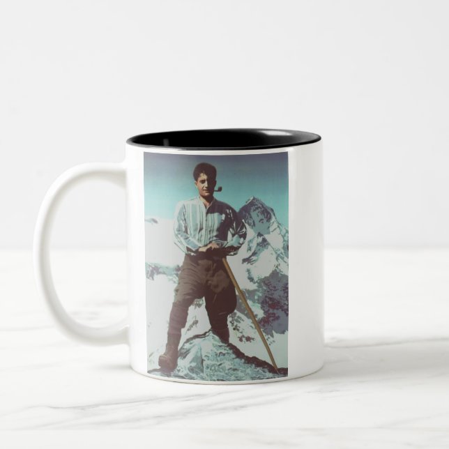 Blessed Pier Giorgio Frassati Zweifarbige Tasse (Links)