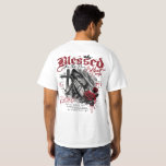 Blessed Pray For Me Christian Faith Graphic  T-Shirt<br><div class="desc">Express your faith and strength with this powerful Blessed Pray For Me graphic T-shirt. Featuring a striking back-print design with praying hands, roses, and bold typography, this shirt blends spiritual symbolism with modern streetwear style. Perfect for believers who want to represent faith, hope, and gratitude through fashion. Ideal for casual...</div>
